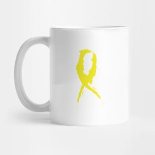 Yellow Awareness Ribbon Mug